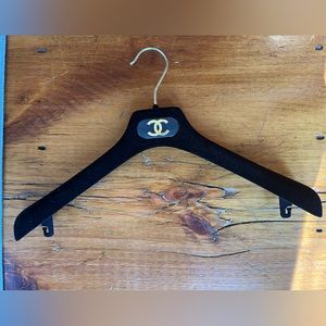 Authentic CHANEL velvet coat hanger from late 90s